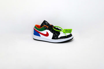 Jordan 1 Low MULTI-COLOR BLACK TOE w