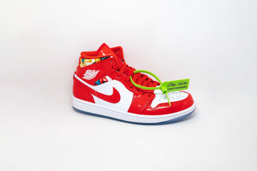 Jordan 1 Mid BARCELONA SWEATER RED PATENT