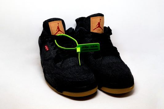 Jordan 4 LEVIS BLACK (levis tag)