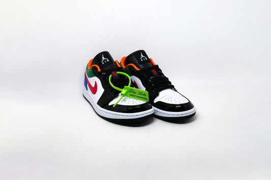 Jordan 1 Low MULTI-COLOR BLACK TOE w