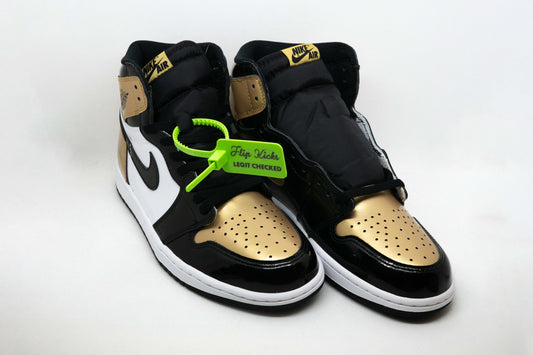 Jordan 1 High NRG PATENT GOLD TOE