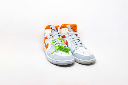 Jordan 1 Mid STARFISH PURE PLATINUM