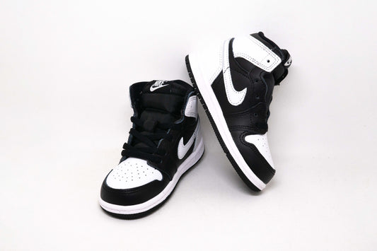 Jordan 1 High BLACK WHITE (KIDS)