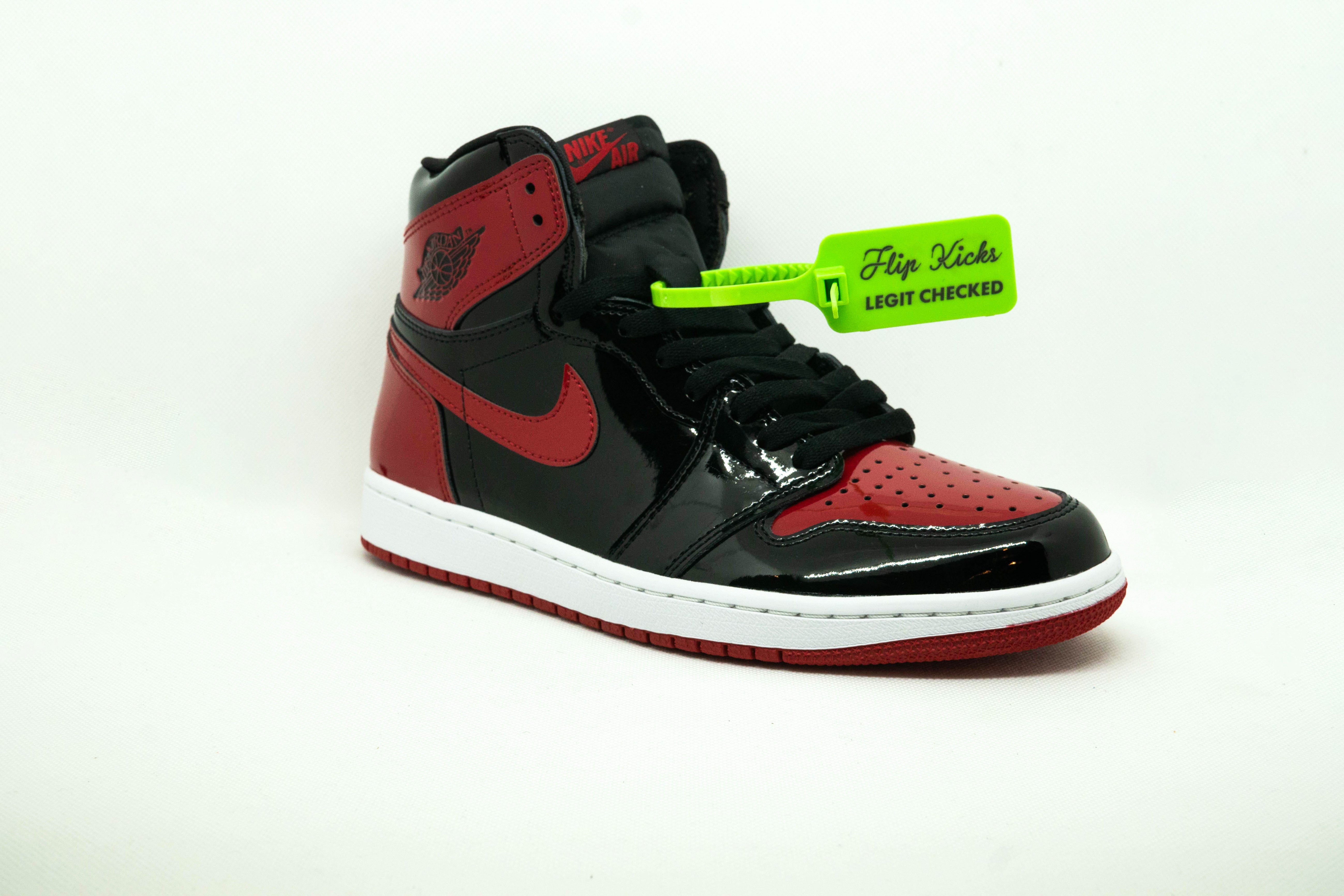 Jordan 1 bred patent leather online