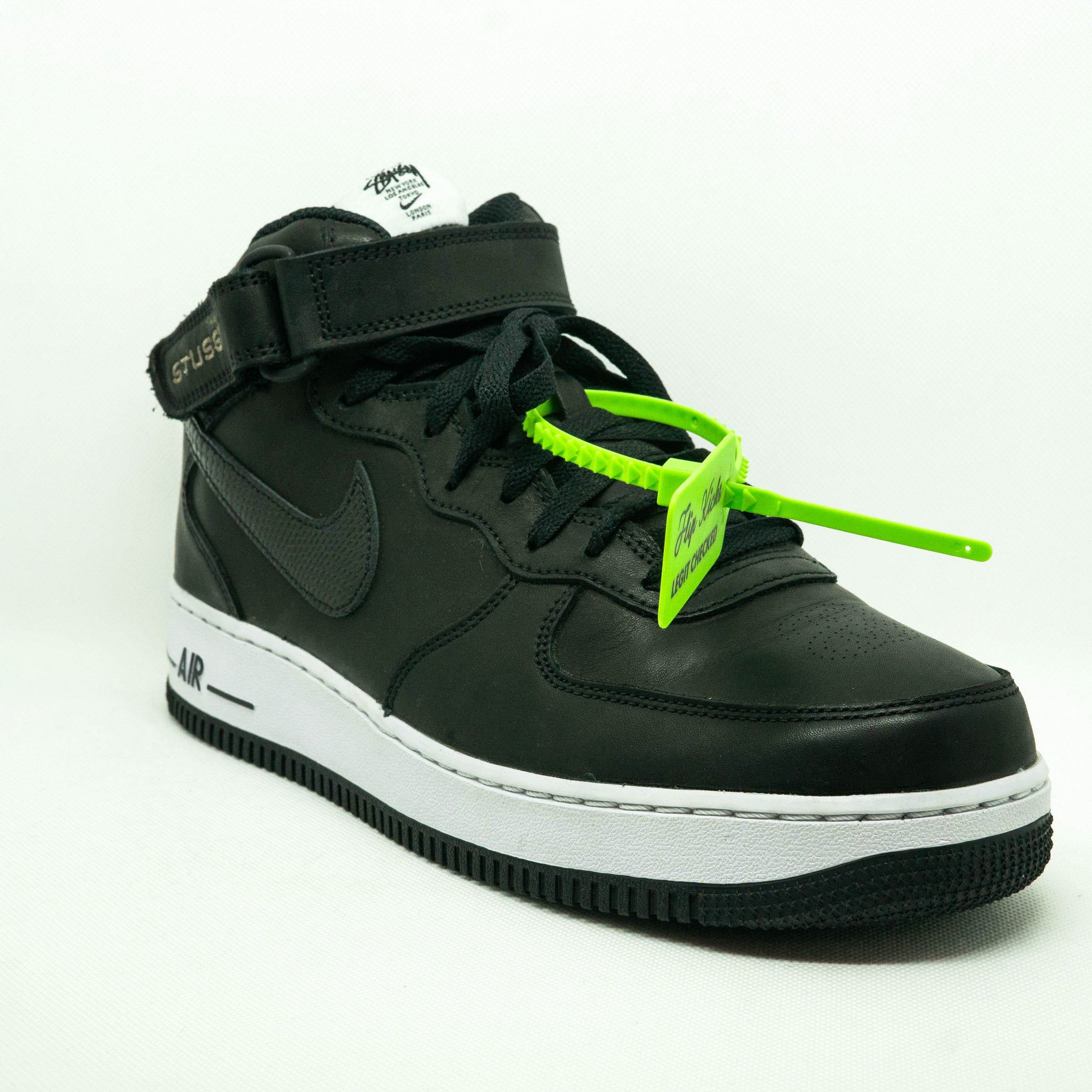 Air Force 1 Mid STUSSY FOSSIL BLACK