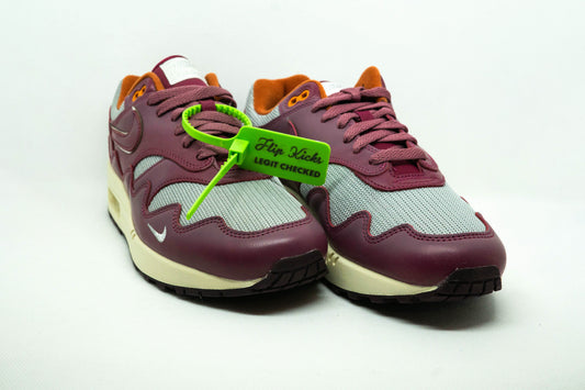 Air Max 1 PATTA WAVES RUSH MAROON